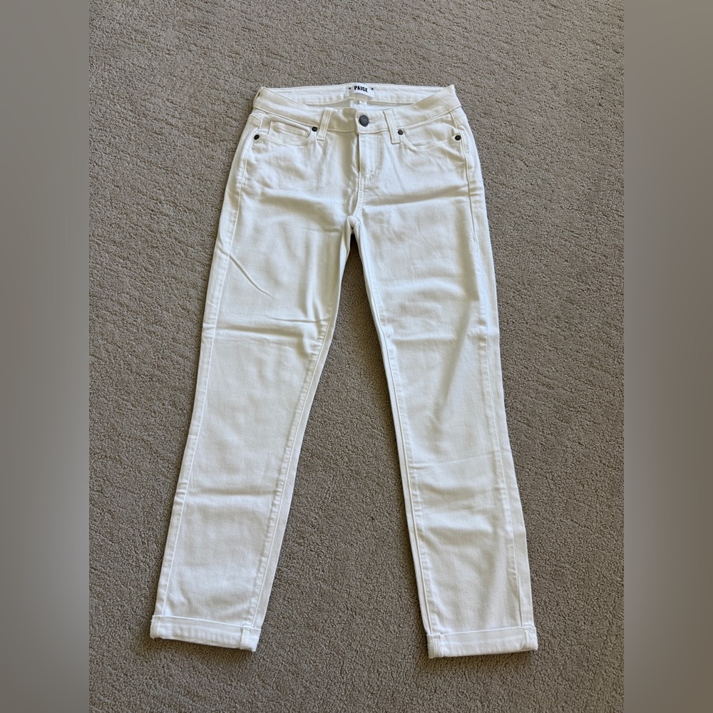 PAIGE White Skinny Jeans Size 26